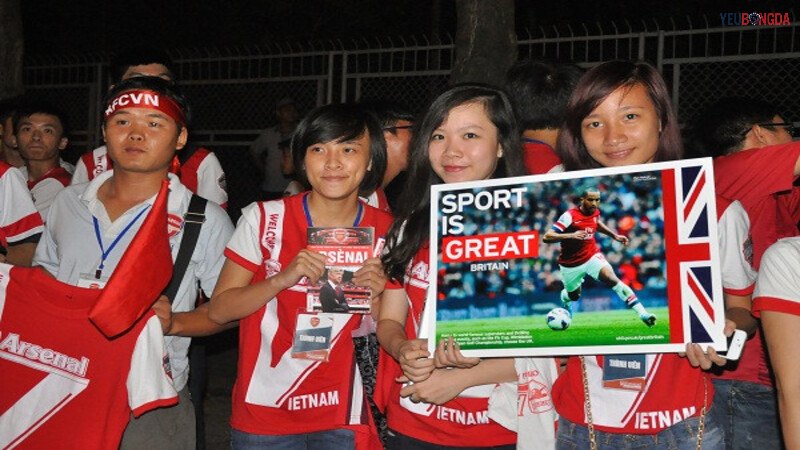 Pháo thủ là biệt danh fan Arsenal tại Việt Nam
