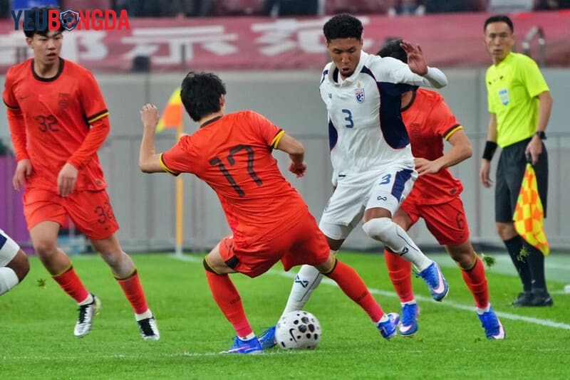 U23 Trung Quốc và U23 Thái Lan cũng cầm chân nhau với tỷ số hòa 2-2