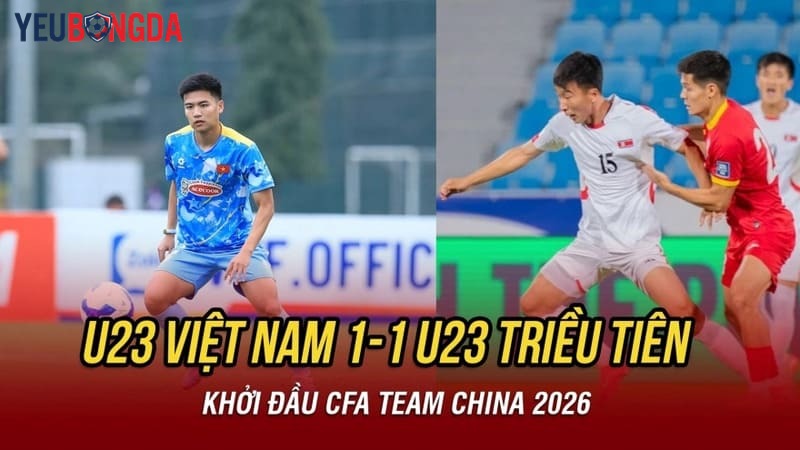 U23 Việt Nam cầm hòa U23 Triều Tiên 1-1